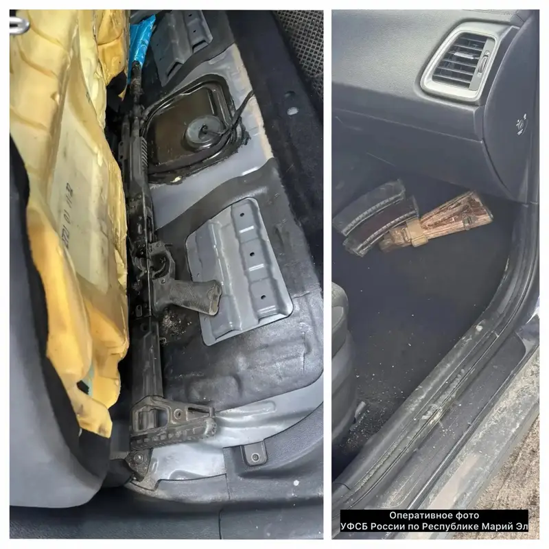 УФСБ пресекло незаконный ввоз в Марий Эл двух автоматов Калашникова из зоны СВО